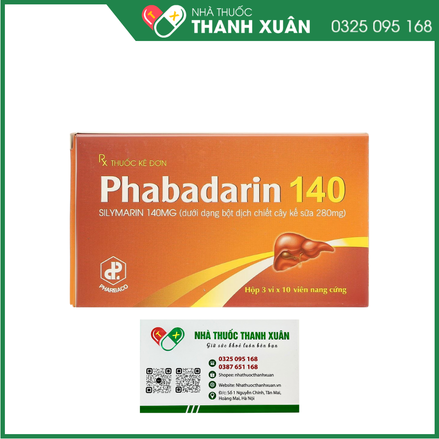 Phabadarin 140 hỗ trợ bảo vệ tế bào gan